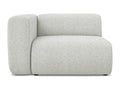 Module with left-hand armrests in textured fabric - beige - Meublori