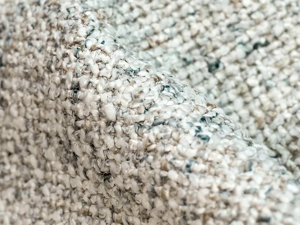 Module with left-hand armrests in textured fabric - beige - Meublori