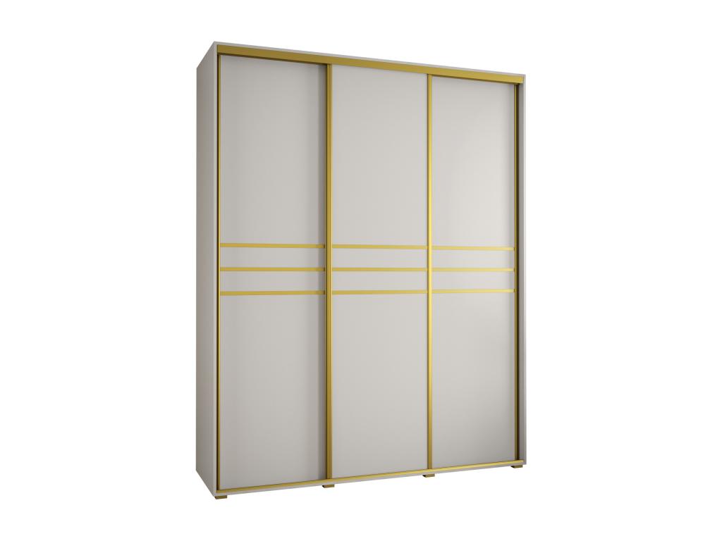 Meublori 10 Sliding Door Wardrobe 235.2/190/60 3 Doors