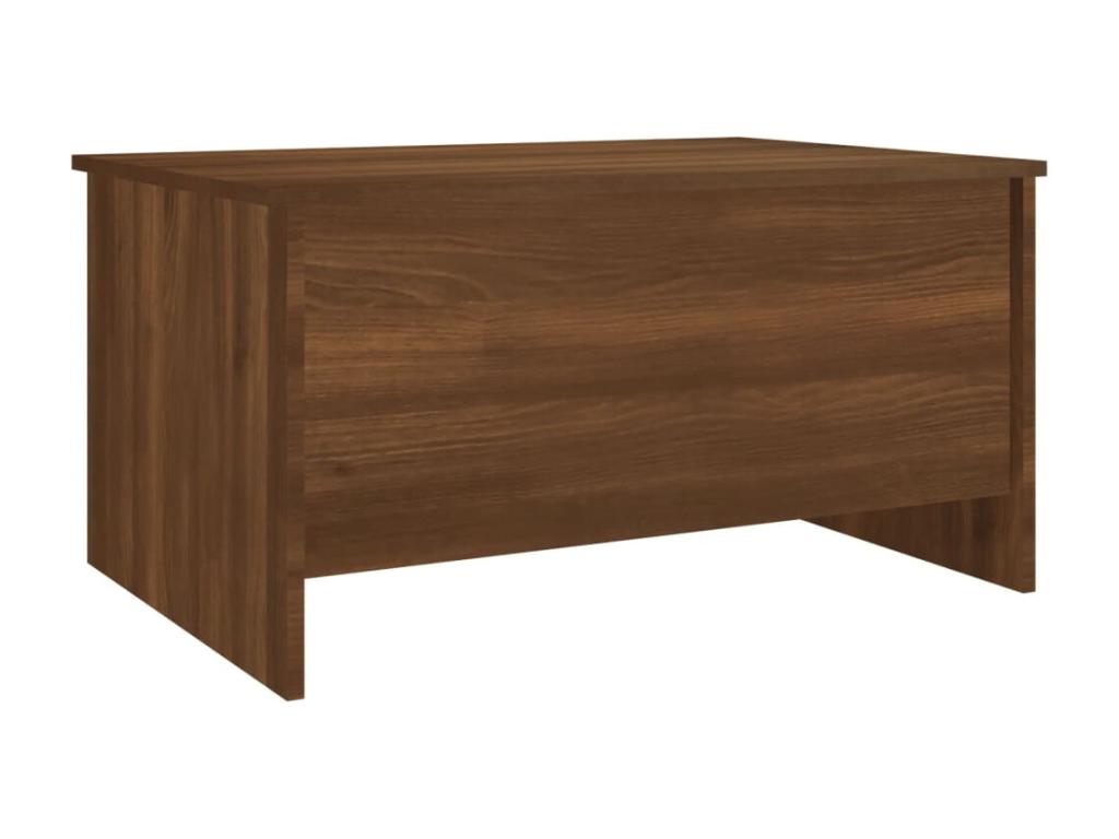 Coffee table, brown oak, 80x55.5x41.5 cm, engineered wood