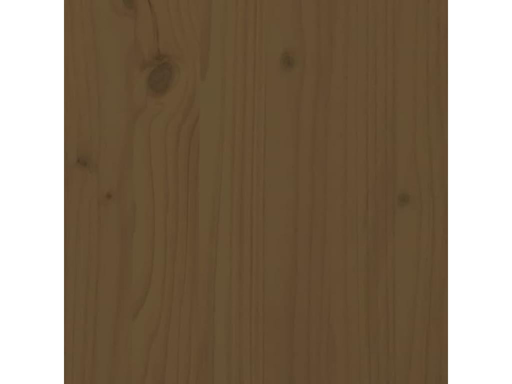 Honey Brown Headboard 145.5x4x100 cm Solid Pine Wood TQXN95319