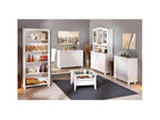 Meublori 2-Door/2-Drawer Wooden Sideboard, 88cm, White