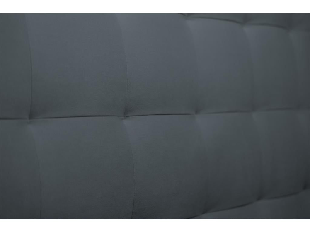 Upholstered Headboard in Anthracite Grey Velvet, 180 cm Wide - 10 cm Thick, Padded