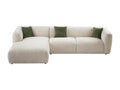 Left-hand corner sofa in beige fabric Laviecasa RXTA79052