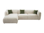Left-hand corner sofa in beige fabric Laviecasa RXTA79052