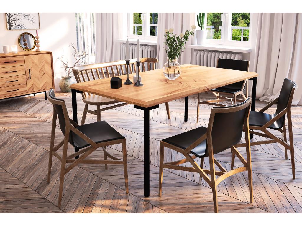 Meublori - Natural oiled wild oak table 80x150