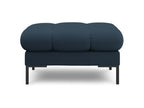 Meublori - Meublori pouf in blue structural fabric - 60x60x41cm