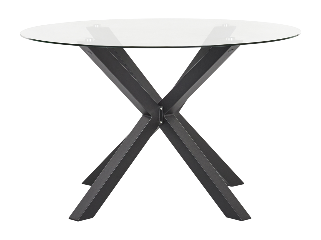 Meublori Black Glass Garden Table