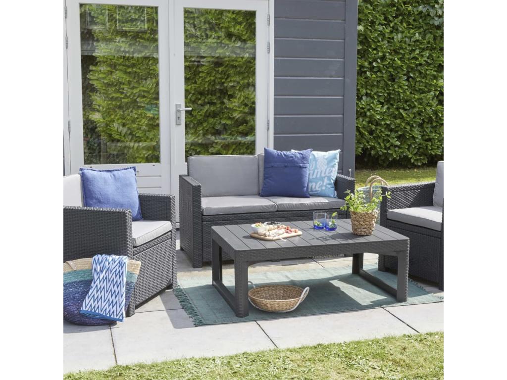 Meublori Graphite Garden Table 232300