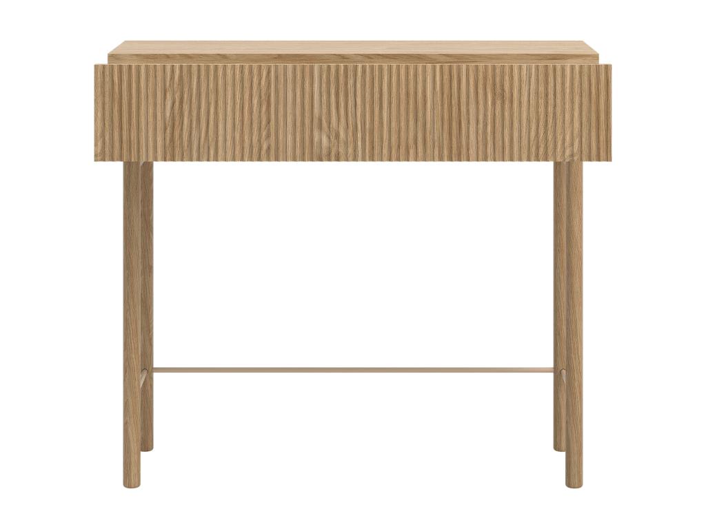 Console table with drawer - freestanding - 90 cm - oiled oak wood finish - Meublori