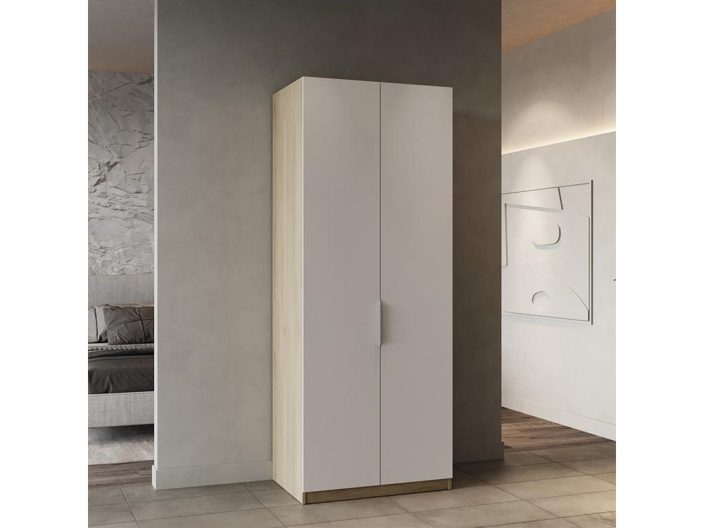 Meublori 2-door wardrobe - W79.4 cm