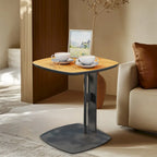Modern Square Coffee Table with 2 Drawers,White End Table 31.5 Mecha Styling ( large/small tables Separate for sale)