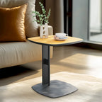 Modern Square Coffee Table with 2 Drawers,White End Table 31.5 Mecha Styling ( large/small tables Separate for sale)