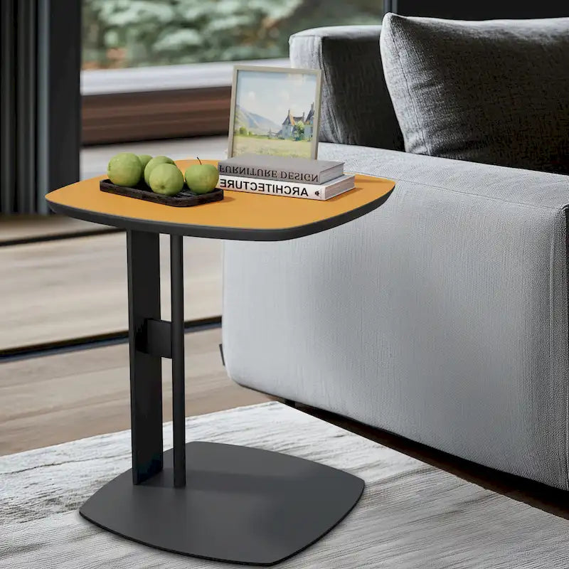 Modern Square Coffee Table with 2 Drawers,White End Table 31.5 Mecha Styling ( large/small tables Separate for sale)