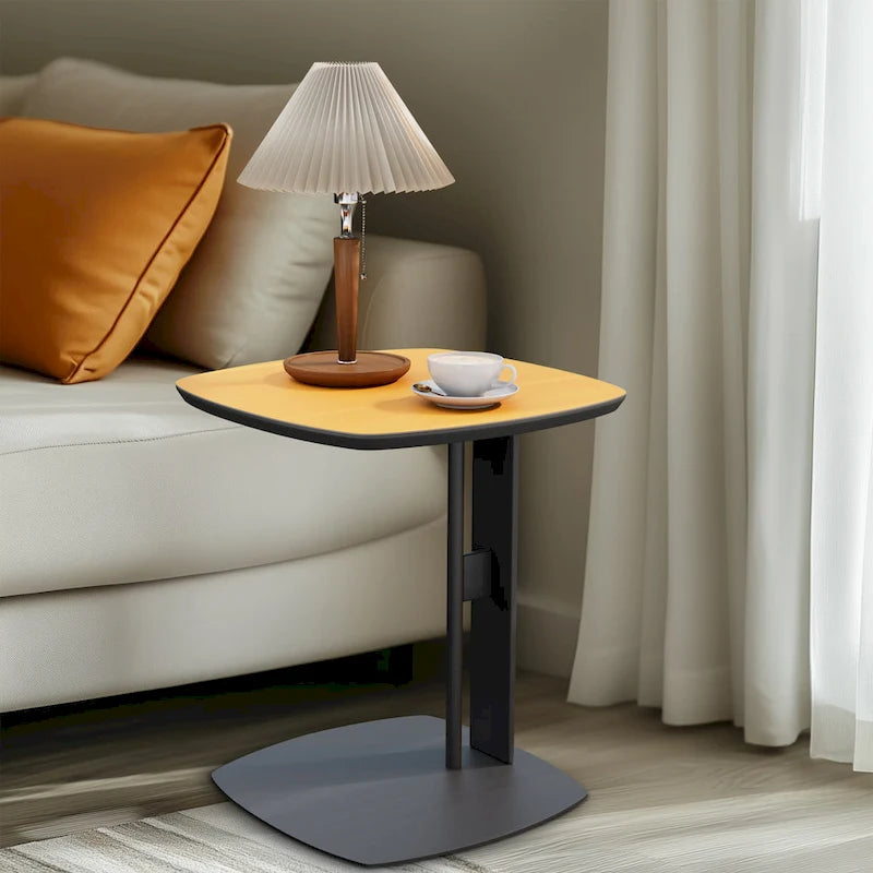 Modern Square Coffee Table with 2 Drawers,White End Table 31.5 Mecha Styling ( large/small tables Separate for sale)