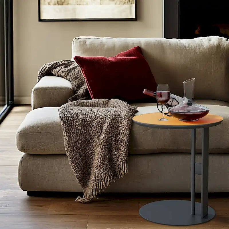 Modern Square Coffee Table with 2 Drawers,White End Table 31.5 Mecha Styling ( large/small tables Separate for sale)