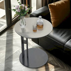 Modern Square Coffee Table with 2 Drawers,White End Table 31.5 Mecha Styling ( large/small tables Separate for sale)