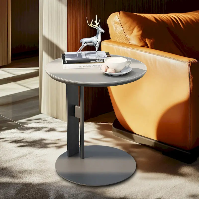 Modern Square Coffee Table with 2 Drawers,White End Table 31.5 Mecha Styling ( large/small tables Separate for sale)