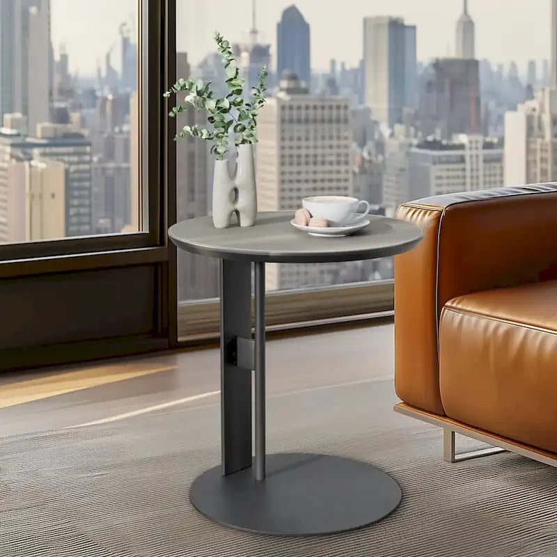 Modern Square Coffee Table with 2 Drawers,White End Table 31.5 Mecha Styling ( large/small tables Separate for sale)