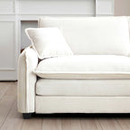 6-piece Corduroy U-Shaped Modular Sectional Sofa with 2 Ottomans