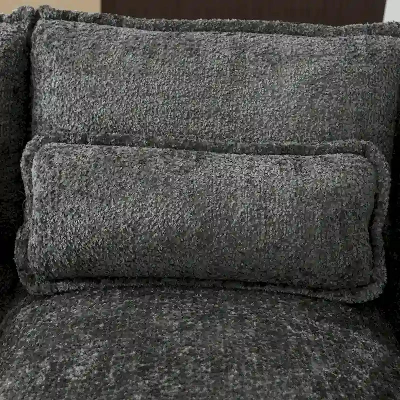 Gray Modern Large Modular U-Shape Sectional Sofa with Removable Cushions and Throw Pillows
