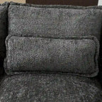 Gray Modern Large Modular U-Shape Sectional Sofa with Removable Cushions and Throw Pillows