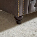 Chesterfield 85.5 Tech Fabric 3-seater Sofa with Cushions
