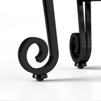 Modern Glass and Metal Console Table for Entryway with Storage and Easy Assembly