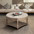 Large Round Ottoman Coffee Table