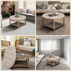 Large Round Ottoman Coffee Table