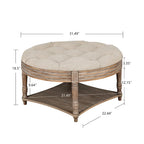 Large Round Ottoman Coffee Table