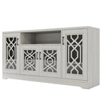 TV Stand for 65+ Inch TV, Rustic Media Console with Storage Shelves, Wood Television Stand for Living Room