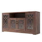 TV Stand for 65+ Inch TV, Rustic Media Console with Storage Shelves, Wood Television Stand for Living Room