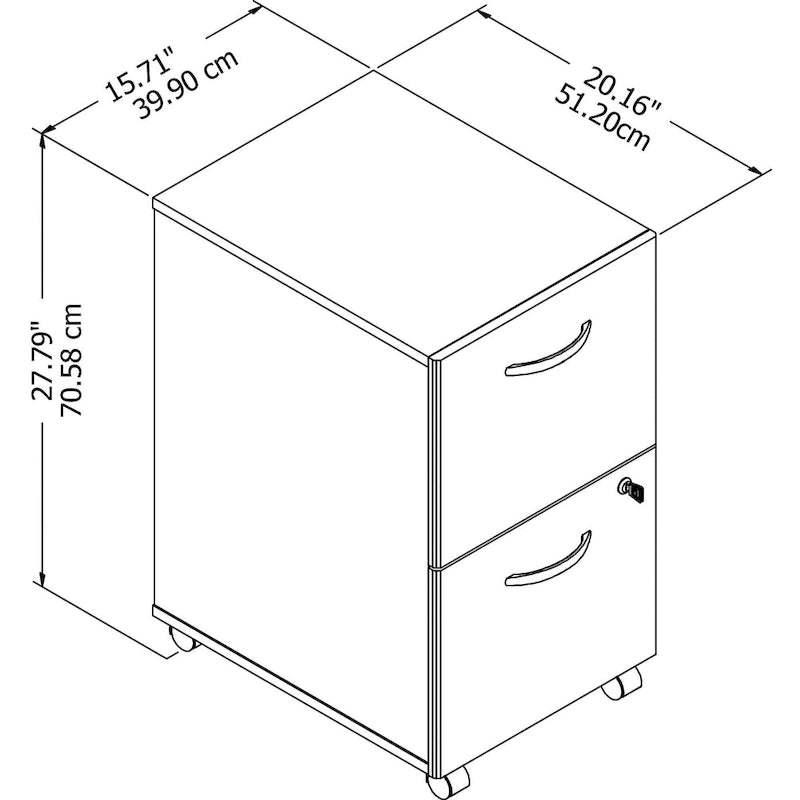 Studio C 2-drawer Mobile File Cabinet by Bush Business Furniture