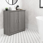 Cabot Small Bathroom Storage Cabinet with Doors by Bush Furniture