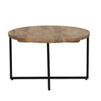 Tayla Natural Wood/Iron Coffee Table