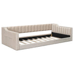 Twin XL Size Upholstery Daybed and Side Storage pocket
