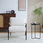 Varsts Modern Upholstered Accent Chair with Wood Frame, Emerald by Christopher Knight Home