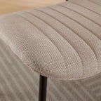 GDFStudio Modern Armless Upholstered Dining Chairs with Metal Legs
