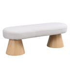 Christopher Knight Home - Benjamin Upholstered Dining Bench, Versatile Entryway & Bedroom Seating with Sturdy Wood Legs