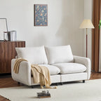 Christopher Knight Home - Evelyn Modern 2-Seater Modular Upholstery Sectional Loveseat Sofa