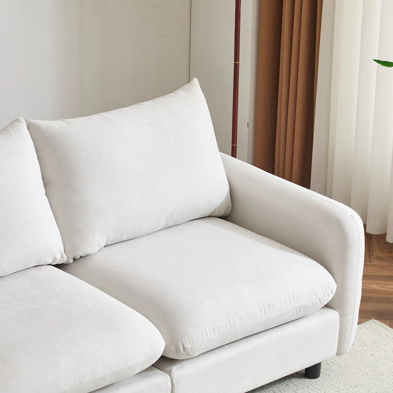 Christopher Knight Home - Evelyn Modern 2-Seater Modular Upholstery Sectional Loveseat Sofa