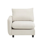 Christopher Knight Home - Evelyn Modern 2-Seater Modular Upholstery Sectional Loveseat Sofa