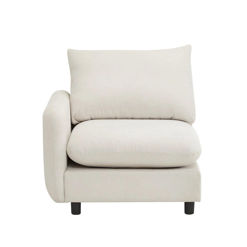 Christopher Knight Home - Evelyn Modern 2-Seater Modular Upholstery Sectional Loveseat Sofa