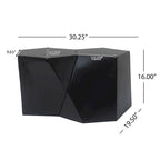 Christopher Knight Home - CloudHouse Modern MGO Coffee Table Set with Geometric Design