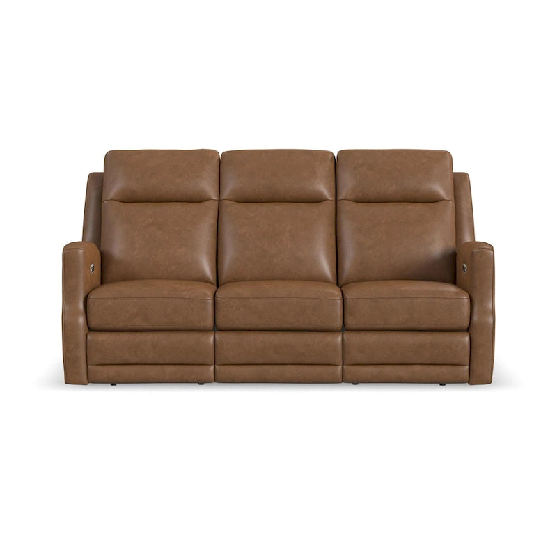 Maxwellton Cedar Power Reclining Sofa with Power Headrests and Lumbar by Flexsteel
