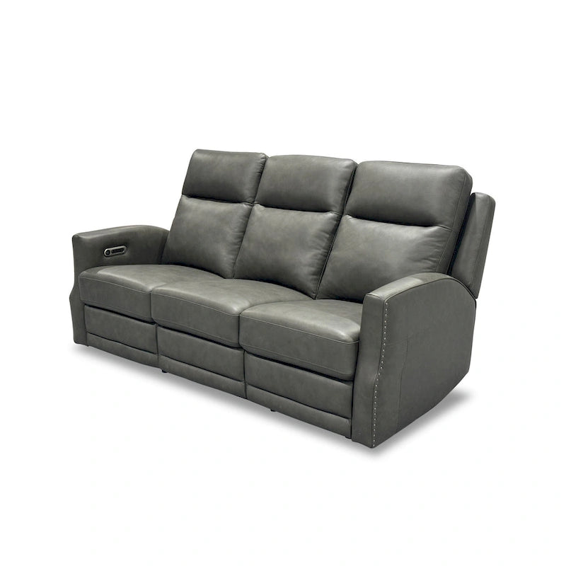 Maxwellton Cedar Power Reclining Sofa with Power Headrests and Lumbar by Flexsteel