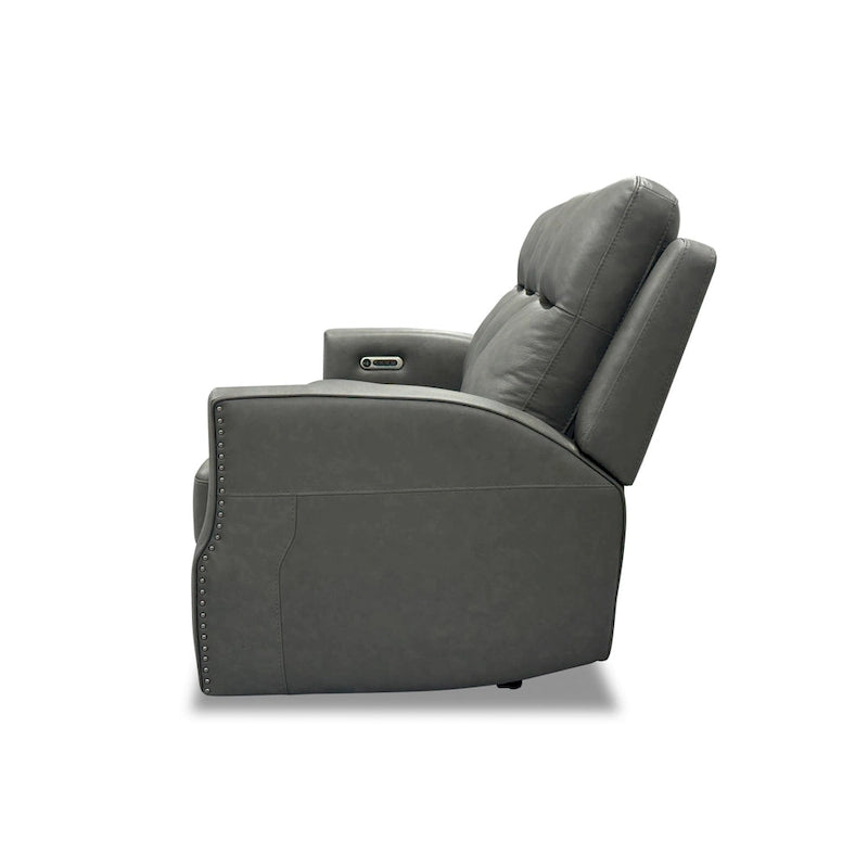 Maxwellton Cedar Power Reclining Sofa with Power Headrests and Lumbar by Flexsteel