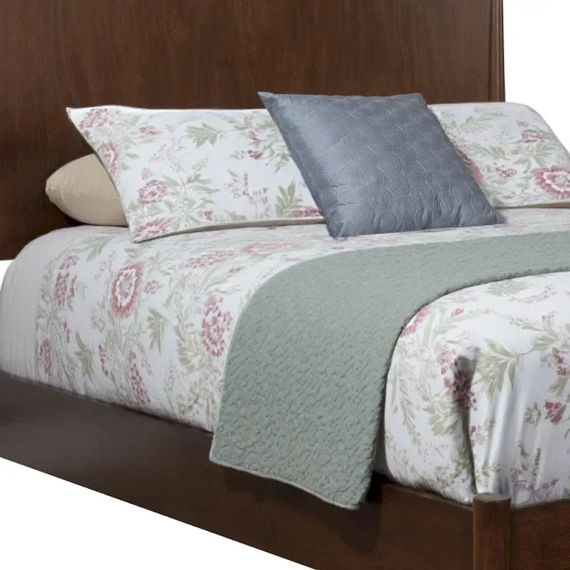 HomeRoots Brown Solid Wood California King Bed Frame
