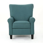 Roomfitters Manual Standard Recliner, Comfortable Lounge Chair for Living Room, Bedroom, Teal